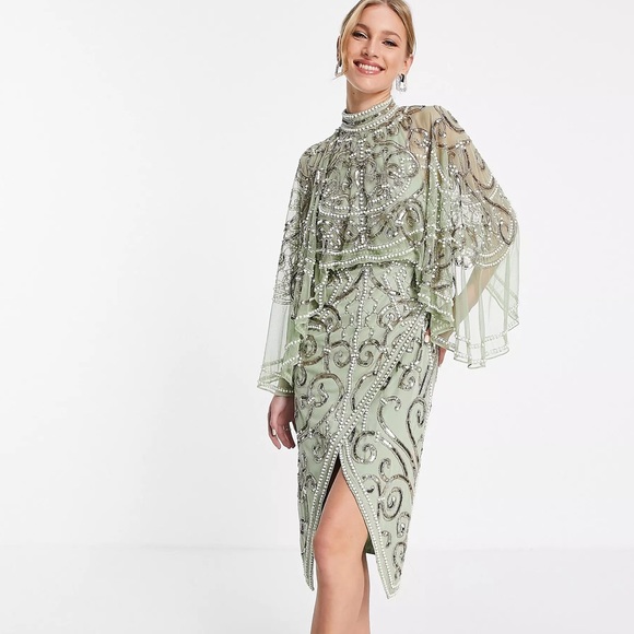 ASOS Dresses Midi Wedding Guest Dress Poshmark